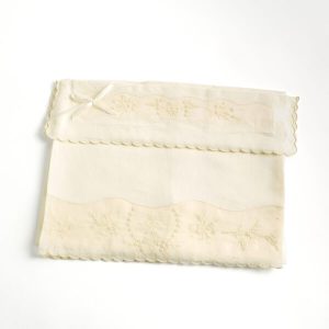 Linen bed sheet with Hand Embroidery