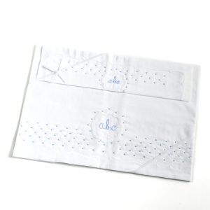 Hand embroidered ABC sheet