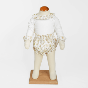 Baby Flower Diaper Cover Set